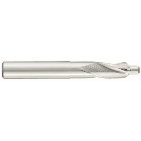 Fraise à lamer TIVOLY HSSE5% cobalt DIN1866 à 90° - Ø6.4 L80 mm - Queue cylindrique - 1031041115064