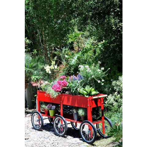 Potager en métal avec roues urban