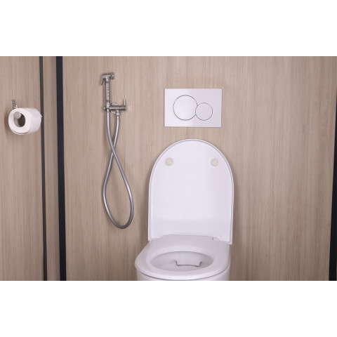 Kit hygiène wc avec douchette et alimentation encastré