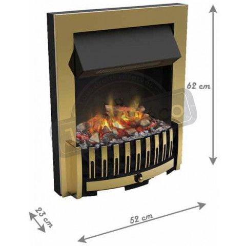 Foyer de cheminée électrique encastrable optimyst effet fumée danville - Coloris au choix
