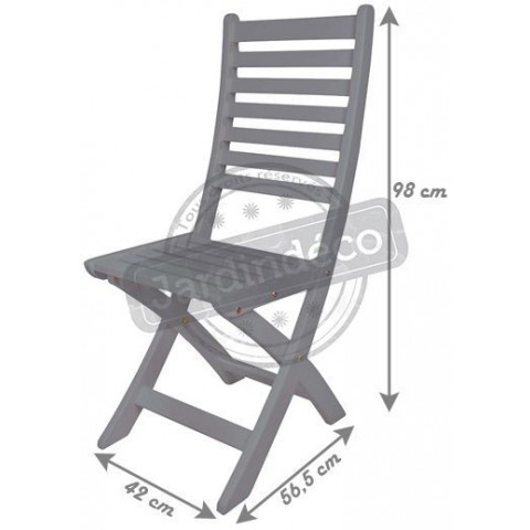 Chaise pliante en pin