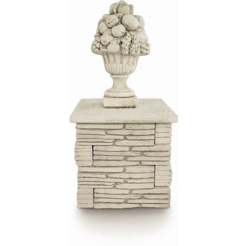 Socle carré en pierre reconstituée