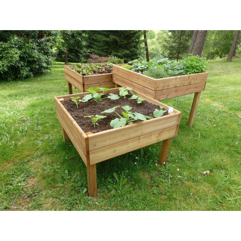 Potager surélevé en douglas 1 mètre