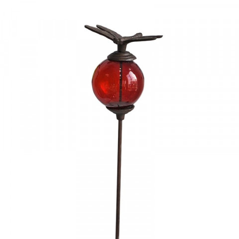 Tuteur boule en fonte libellule - Couleur au choix