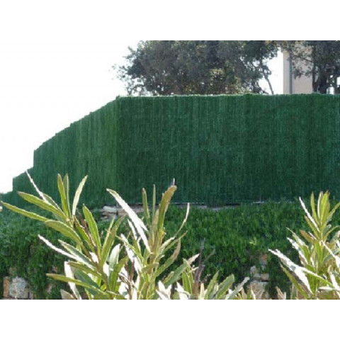 Haie artificielle 126 brins vert thuyas en rouleau supra (lot de 8) 1.2 x 3 m