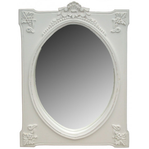 Miroir rectangulaire blanc