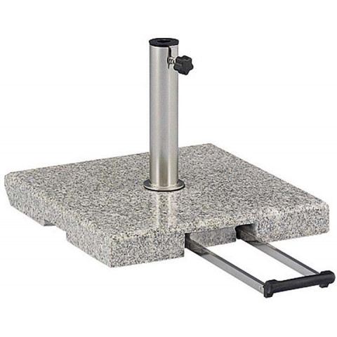 Pied de parasol carré en granit 55 kg