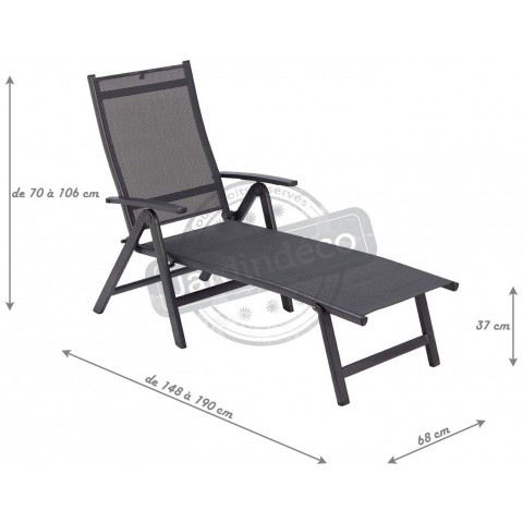 Bain de soleil en aluminium easy - Couleur au choix