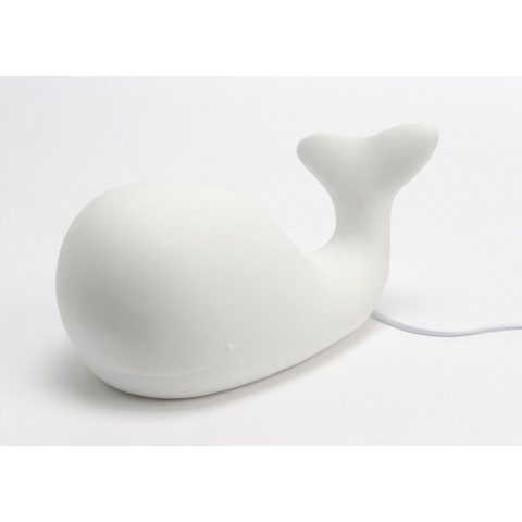 Lampe baleine blanche à led