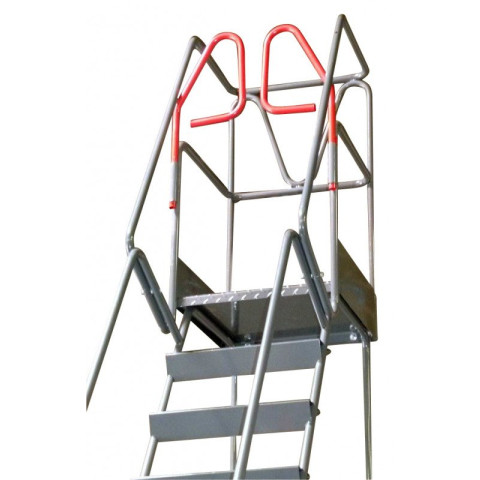 Escabeau rayonnage 5 marches à immobilisation automatique