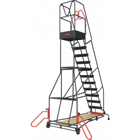 Escabeau à immobilisation automatique 12 marches 150 kg - 830008817
