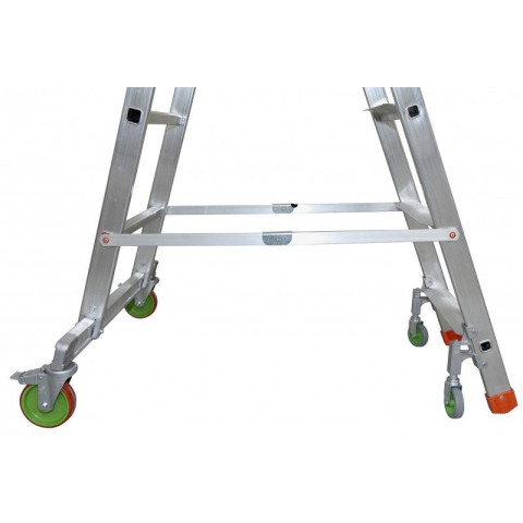 Plateforme de magasinage aluminium repliable, 10 marches, 150 kg