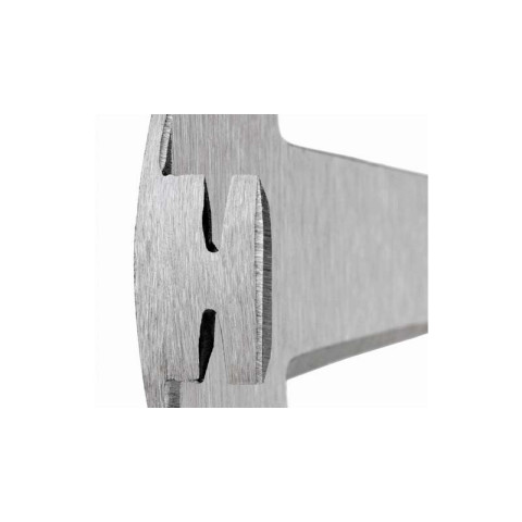 Marteau de couvreur à droite, forgé, manche cuir