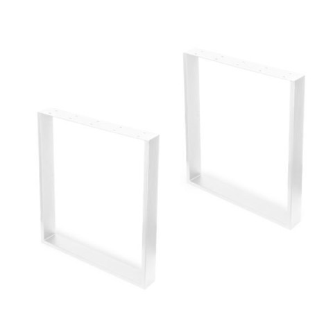 Jeu de pieds rectangulaire Square pour table 600 mm de largeur, 2 unités  - Coloris au choix