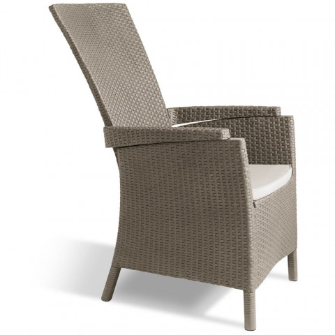 Chaises inclinables de jardin vermont cappuccino 238449 - Nombre de chaises au choix