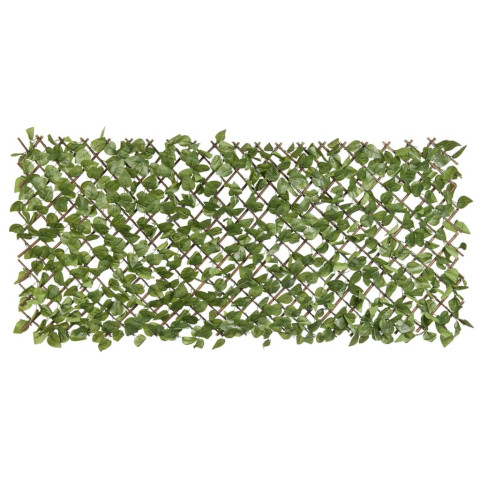 Treillis de jardin avec feuilles vertes de laurier 90x180 cm