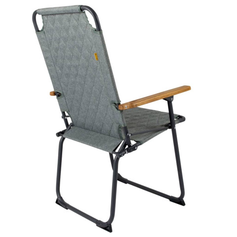 Chaise de camping pliable jefferson vert gris