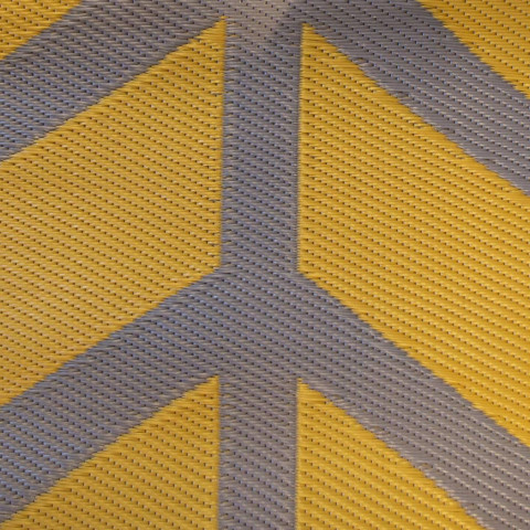 Tapis d'extérieur chill mat flaxton 2,7x2 m jaune ocre