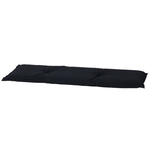 Coussin de banc panama 150x48 cm noir