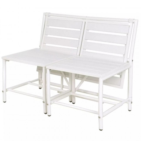 Esschert design banc de jardin blanc magique  bl064