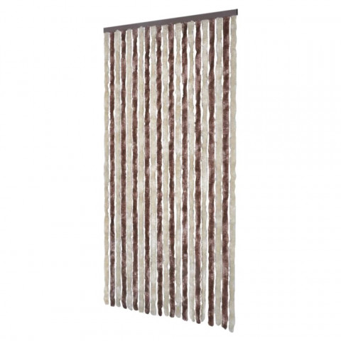 Moustiquaire beige et marron clair 100x220 cm chenille