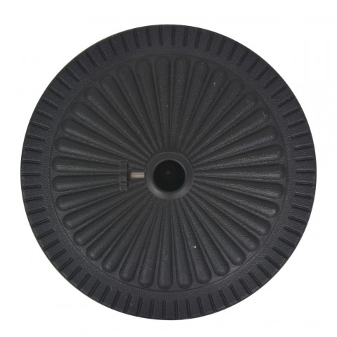 Pied base socle de parasol résine rond diamètre 38 et 48 mm noir 14 kg 
