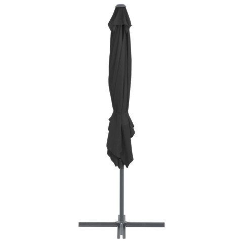 Parasol en porte-à-faux avec mât en acier 250 x 250 cm - Couleur au choix