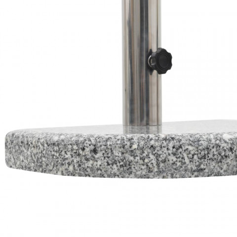 Socle de parasol granite courbe 10 kg gris