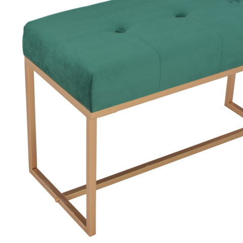 Banc 80 cm velours - Couleur au choix