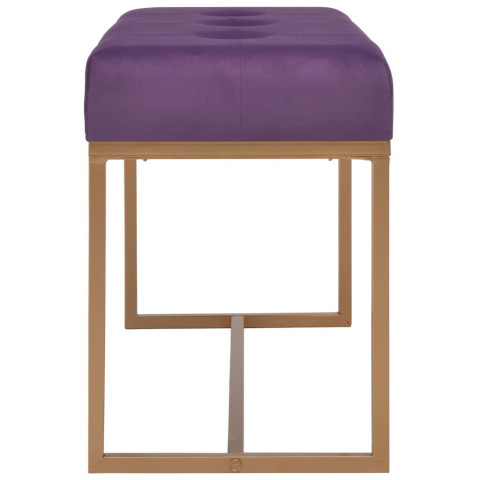 Banc 80 cm velours - Couleur au choix