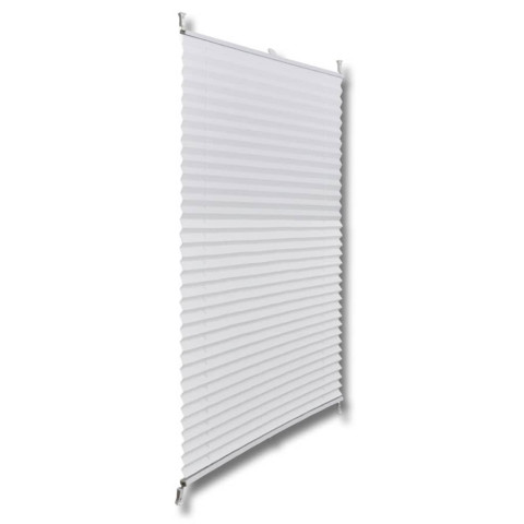 Store plissé 40x125 cm blanc