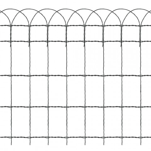 Bordure de pelouse fer enduit de poudre 10x0,65 m