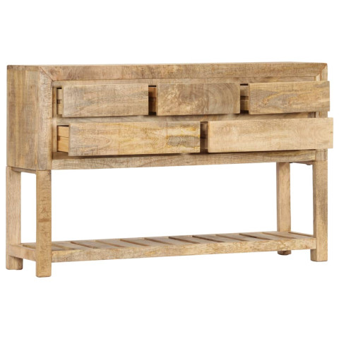 Buffet 120 x 30 x 75 cm bois de manguier massif