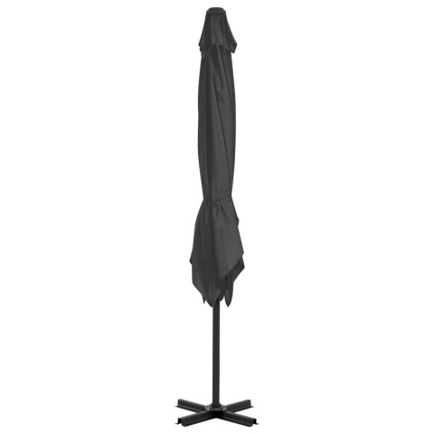 Parasol avec base portable 2,5 x 2,5 cm anthracite helloshop26 02_0008045