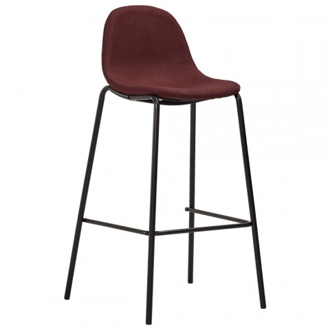 Chaises de bar 4 pcs tissu - Couleur au choix