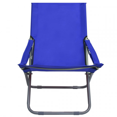 Chaises pliables de plage 2 pcs tissu - Couleur au choix