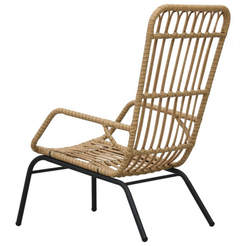 Chaise de jardin résine tressée - Couleur au choix