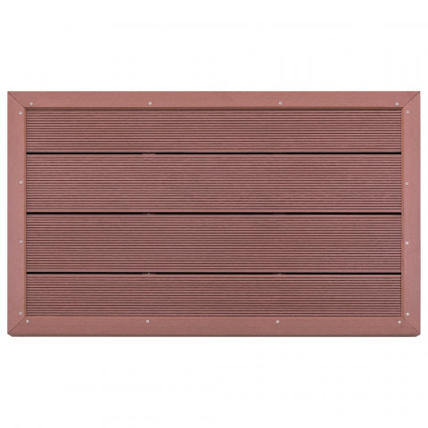 Élément de plancher pour douche solaire Marron 101x63x5,5cm WPC