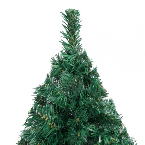 Arbre de Noël artificiel avec branches épaisses Vert 150 cm PVC