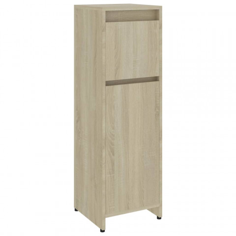 Armoire de salle de bain chêne sonoma 30x30x95 cm aggloméré