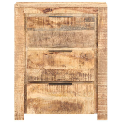 Buffet 59x33x75 cm bois de manguier brut