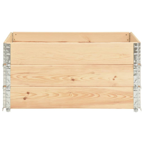 Jardinières surélevées 3 pcs 80x120 cm bois de pin solide