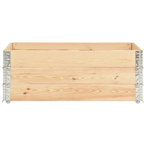 Jardinières surélevées 3 pcs 50x150 cm bois de pin solide