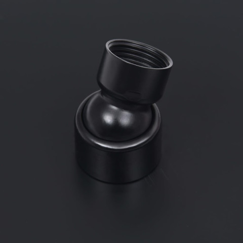 Pomme de douche pluie pulvérisateur pommeau de douche tête de douchette accessoire de salle de bain acier inoxydable 20 cm ronde noir