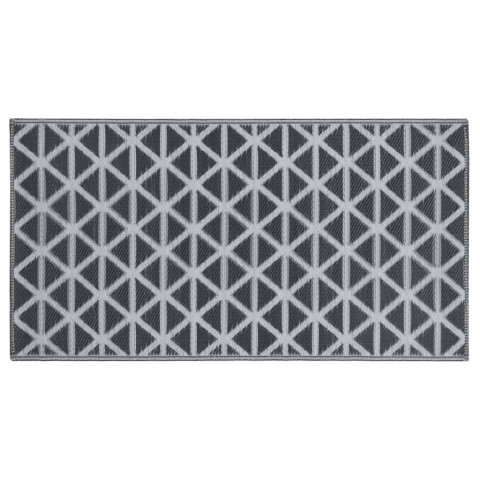 Tapis d'extérieur noir 190x290 cm pp