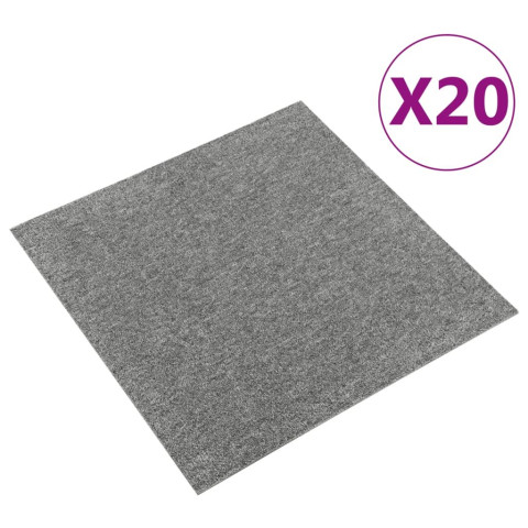Dalles de tapis de sol 20 pcs 5 m² 50x50 cm - Couleur au choix