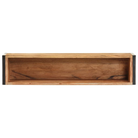 Jardinière 90x20x68 cm bois massif d'acacia