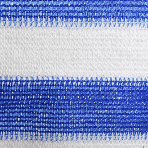 Écran de balcon bleu et blanc 75x300 cm pehd