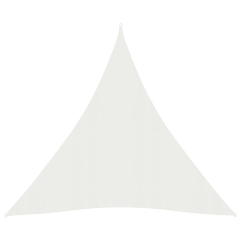 Voile toile d'ombrage parasol triangulaire 160 g/m² pehd 4 x 5 x 5 m - Couleur au choix
