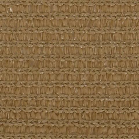 Voile d'ombrage 160 g/m² taupe 2x2,5 m pehd